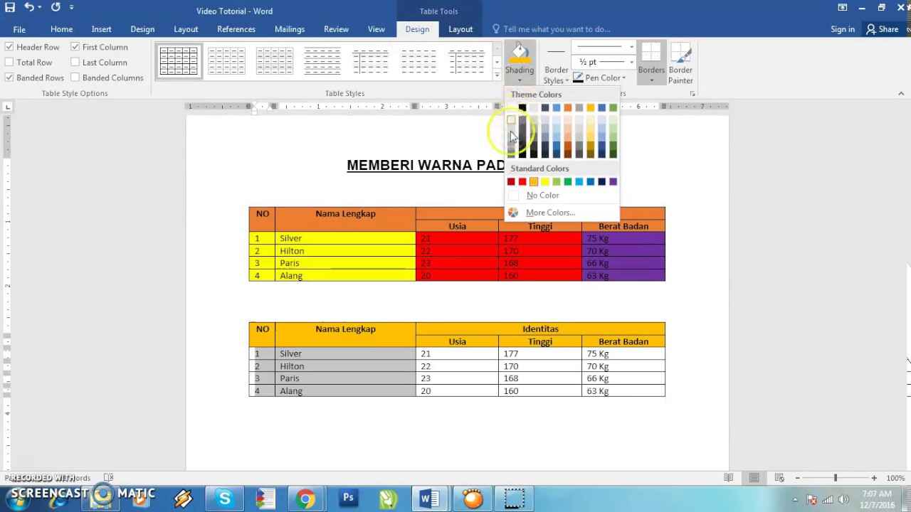 3 Cara Membuat dan Mengubah Warna Garis Tabel di Word yang Jarang Diketahui