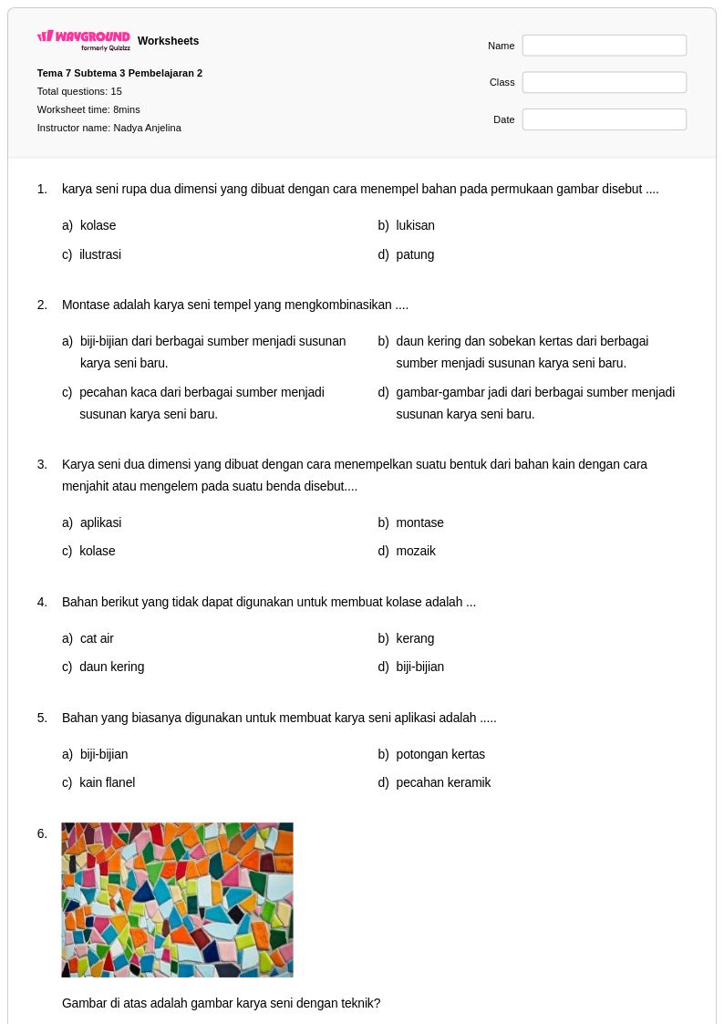 5 Contoh Soal Tema 7 Sub Tema 1 Kelas 4 yang Wajib Dikuasai Sebelum Ulangan