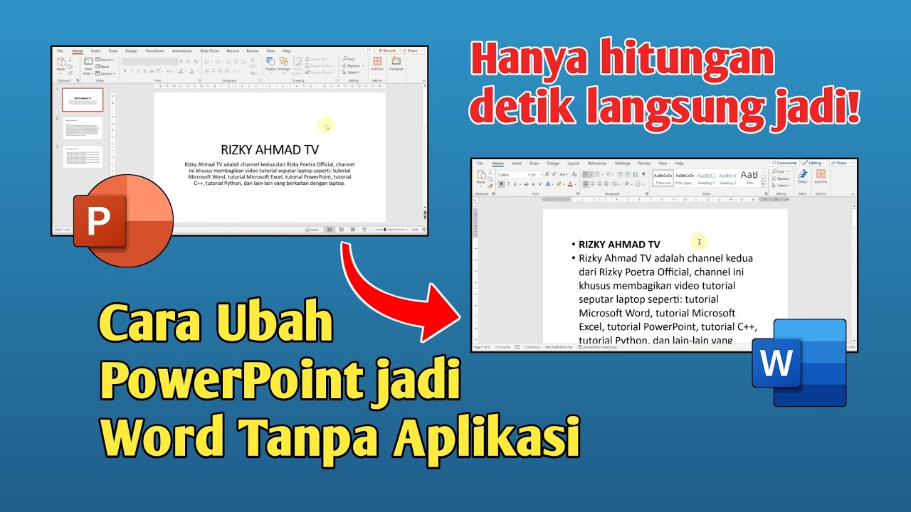 5 Trik Mudah Mengubah Power Point Menjadi Word yang Jarang Diketahui, Wajib Tahu Sebelum Terlambat