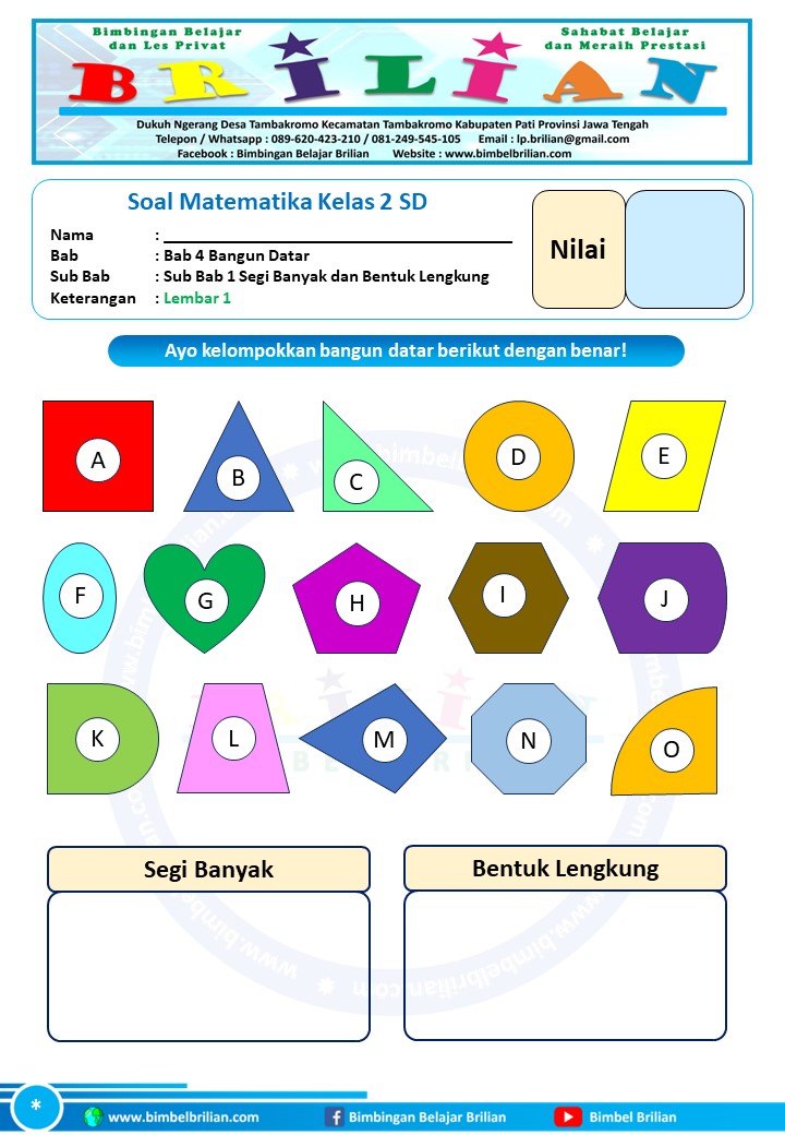 7 Contoh Soal Matematika Kelas 2 Bangun Datar yang Terbukti Membantu Anak Cepat Paham