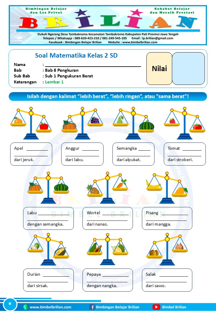 7 Contoh Soal Matematika Kelas 2 Materi Perbandingan Bikin Anak Pintar Sekarang 7 Contoh Soal Matematika Kelas 2 Materi Perbandingan Bikin Anak Pintar Sekarang