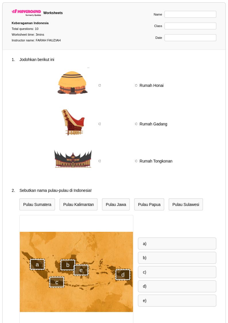 50 lembar kerja Keberagaman untuk Kelas 7 di Wayground Gratis 50 lembar kerja Keberagaman untuk Kelas 7 di Wayground Gratis