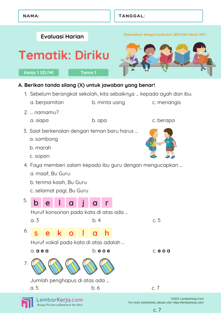 Akhirnya Terungkap 5 Contoh Soal Tema 8 Subtema 1 Kelas 4 yang Sering Muncul Akhirnya Terungkap 5 Contoh Soal Tema 8 Subtema 1 Kelas 4 yang Sering Muncul