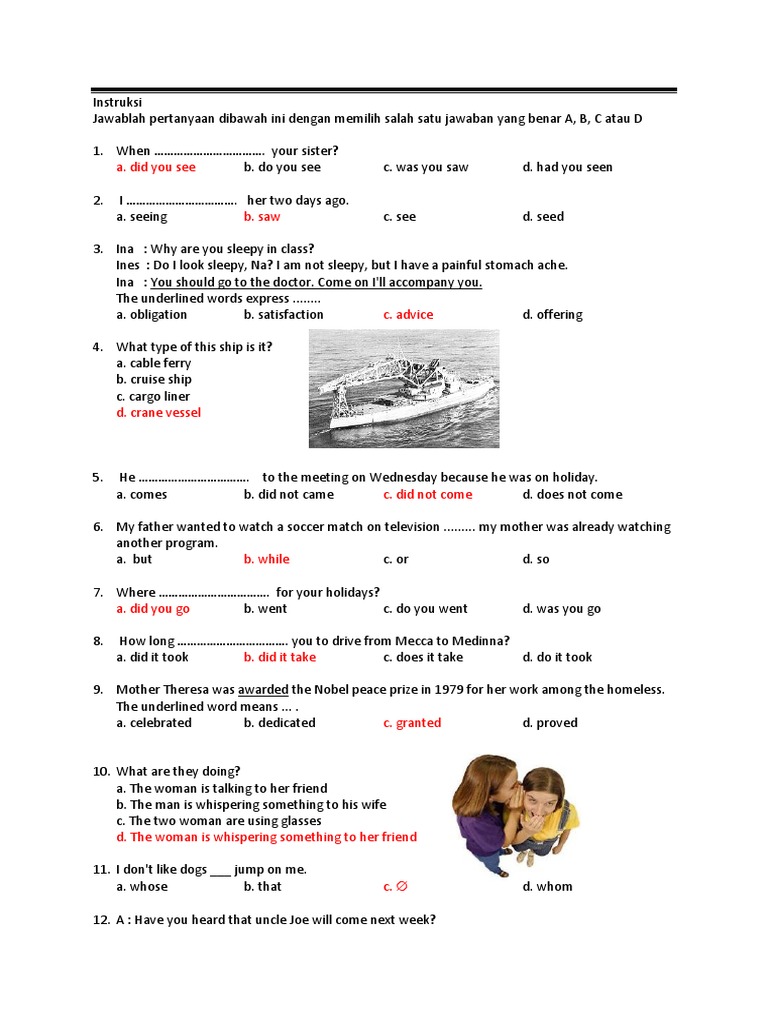 Rahasia Lulus Ujian soal bahasa inggris maritim kelas xi semester 1 kurikulum 2013 Rahasia Lulus Ujian soal bahasa inggris maritim kelas xi semester 1 kurikulum 2013