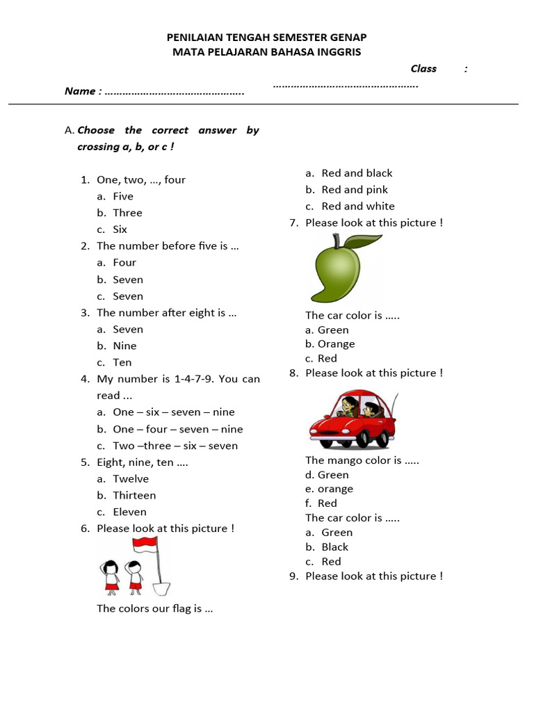 Rahasia Nilai Sempurna dengan Bocoran Soal Bahasa Inggris Mid Semester Kelas 1 Terbaru