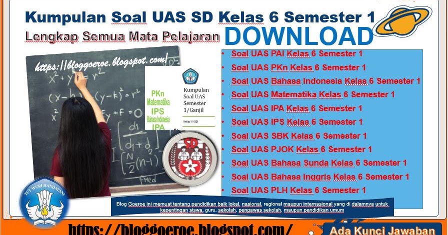 Terbukti! Contoh soal semua mata pelajaran kelas 6 semester 1 wajib dikuasai sebelum ujian