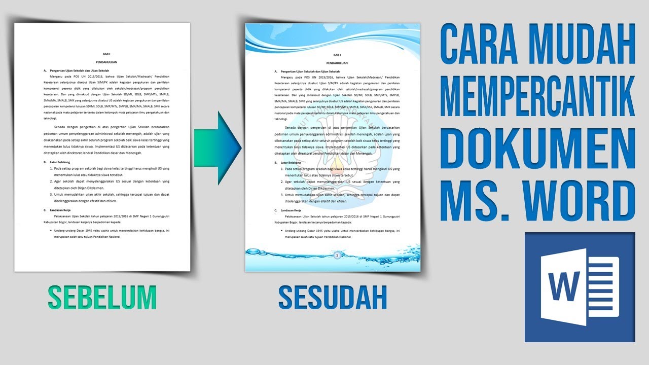 Memahami Bagian Bagian Pada Halaman Kerja Ms Word - Free Word Template