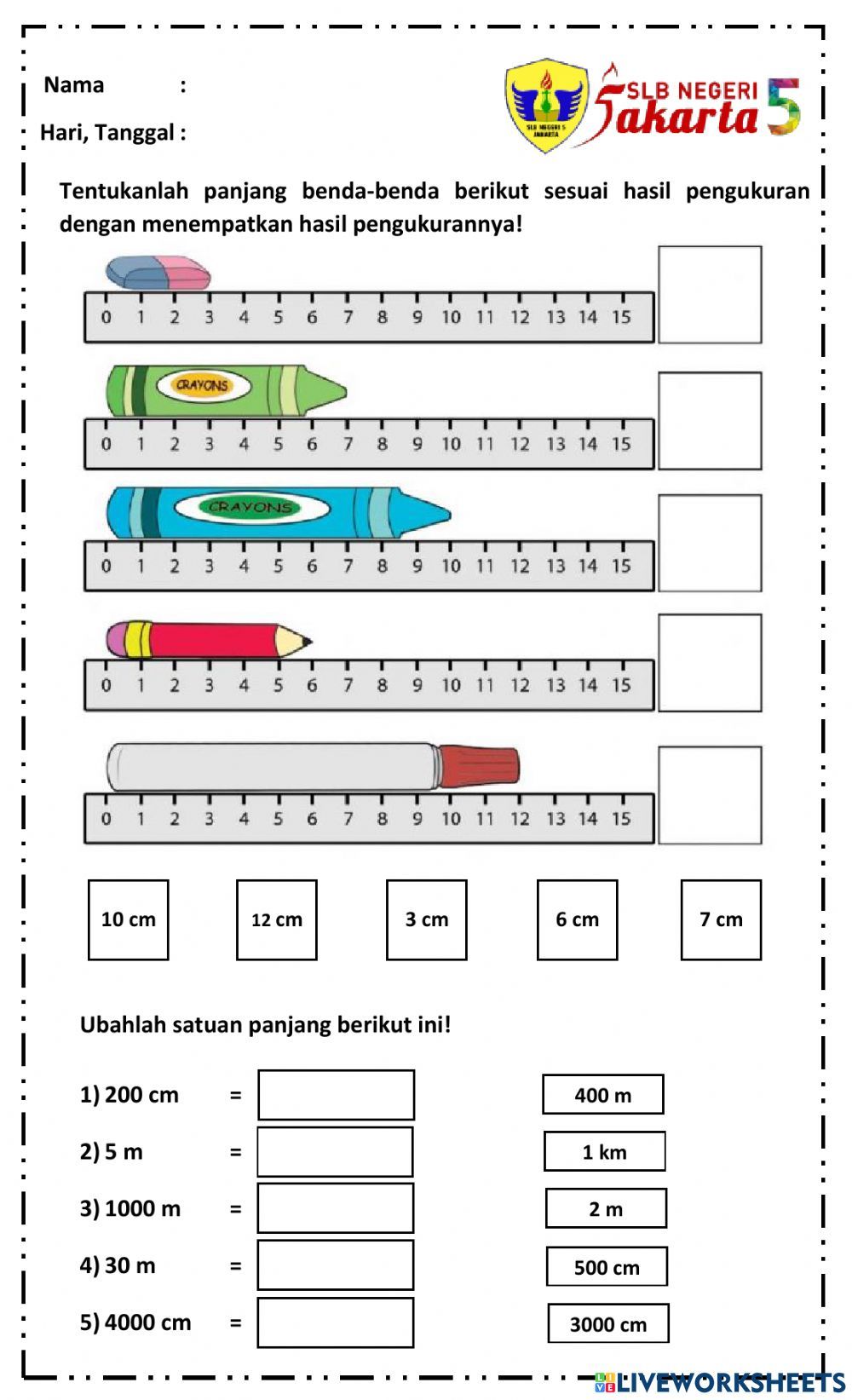 Pengukuran Panjang Ders programları 3 sınıf matematik Ayat matematik