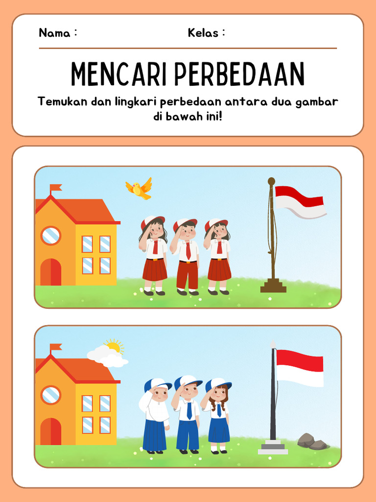 Ternyata Ini Rahasia Menjawab Soal Bahasa Indonesia Kelas 6 Mencari Perbedaan 2 Gambar