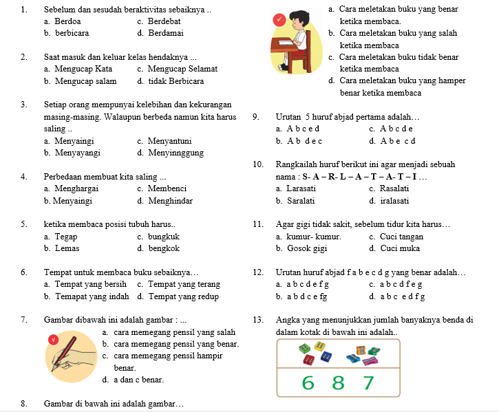 Wajib Tahu 7 Contoh Soal Semester SD Kelas 1 Terbaru yang Membuat Anak Jago Bahasa Inggris Sebelum Terlambat