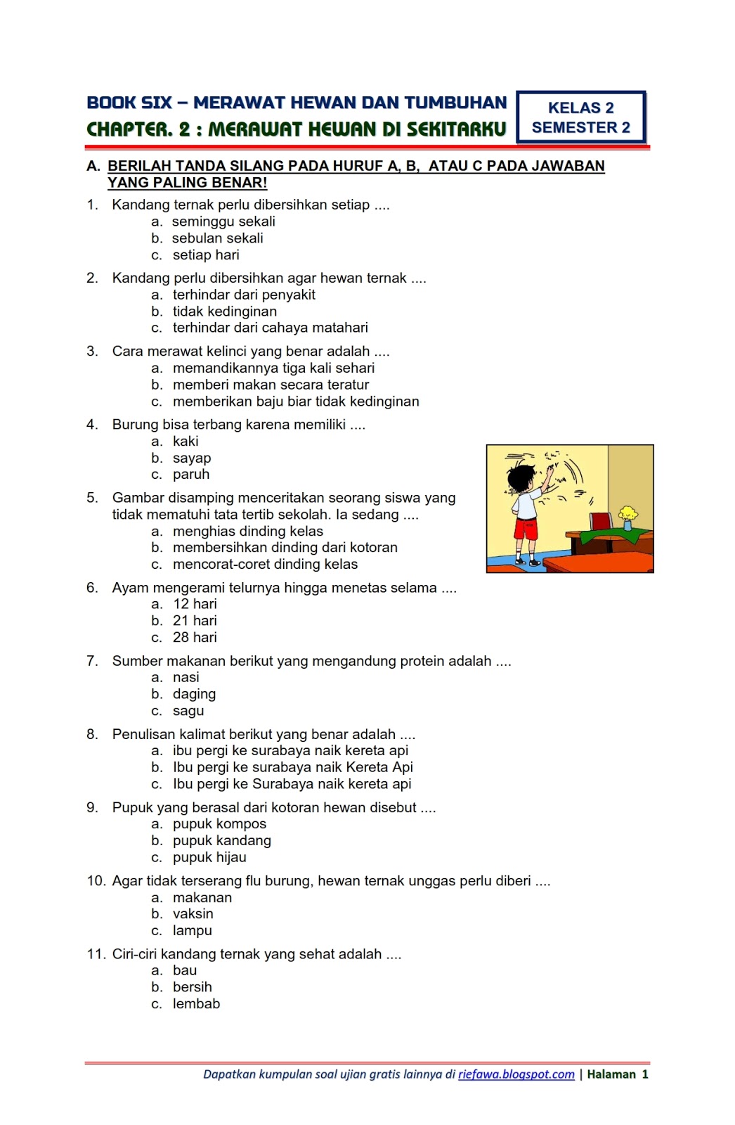 Wajib Tahu! Kumpulan soal bahasa indonesia kelas 6 semester 2 beserta kunci jawaban terbaru
