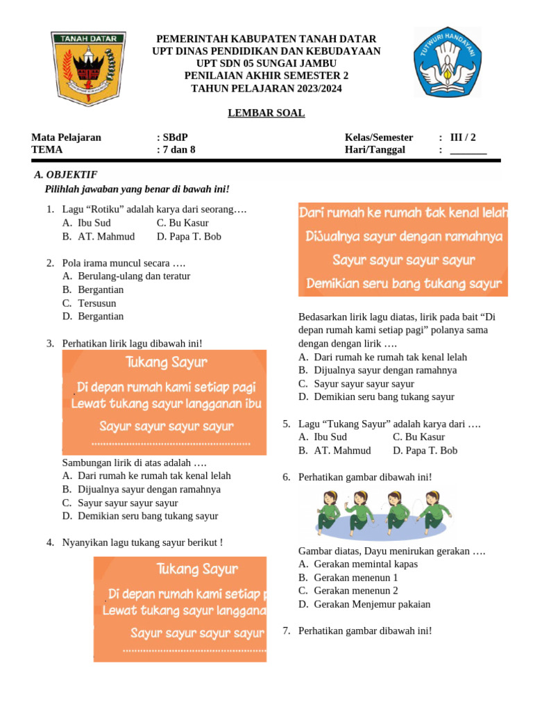soal pas kelas 3 semester 2 pdf soal pas kelas 3 semester 2 pdf